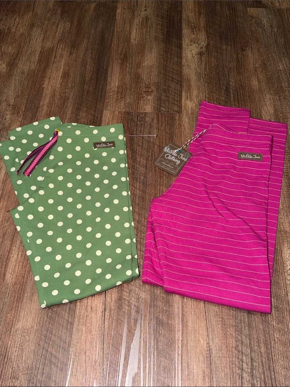 NWT/NWOT Matilda Jane Leggings size 10 Polka Dot & Striped